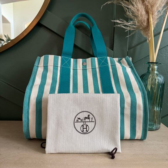 Hermes toile cannes gm stripe 010 - Picture 1 of 1